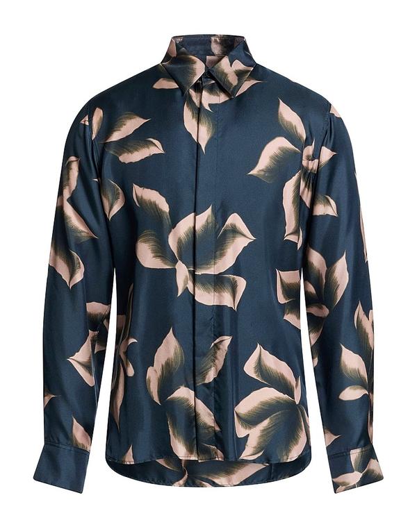ドリス・ヴァン・ノッテン メンズ トップス シャツ DRIES VANOTE Navy ネイビー｜ReVida 店