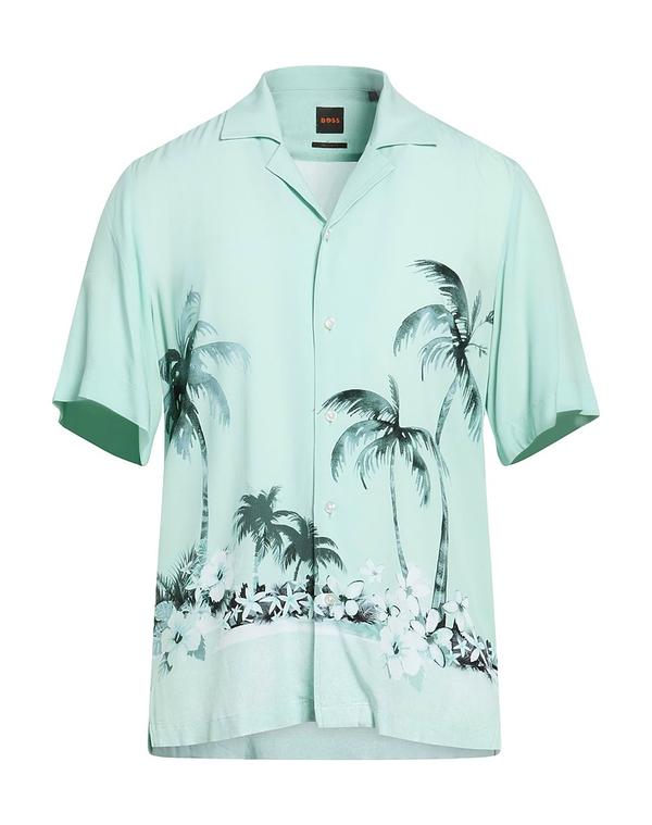 ボス メンズ トップス シャツ BOSS Light Green グリーン｜ReVida 店