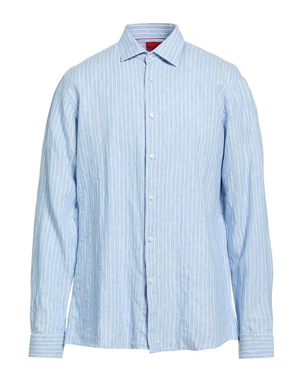 フューゴ メンズ トップス シャツ HUGO Light Blue ブルー｜ReVida 店