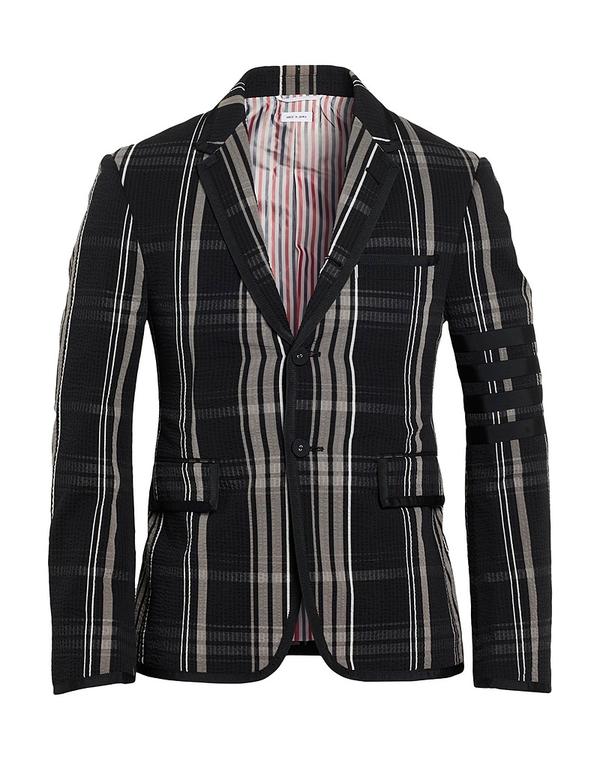 トムブラウン メンズ アウター ジャケット・ブルゾン THOM BROWNE Black ブラック|ReVida 店