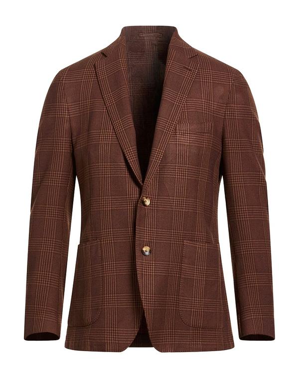 ラルディーニ メンズ アウター ジャケット・ブルゾン LARDINI Brown ブラウン｜ReVida 店