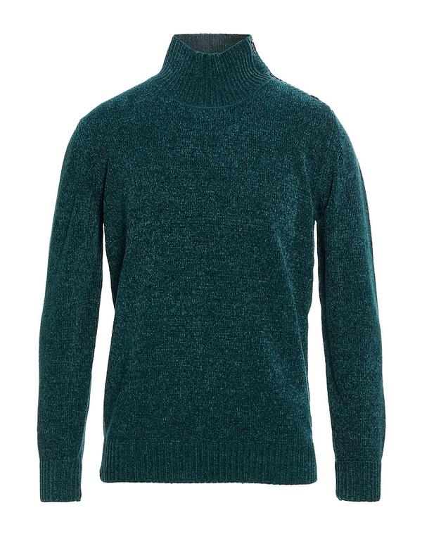 リュージョマン メンズ アウター ニット・セータートルネック LIU JO MAN Dark Green 緑であること