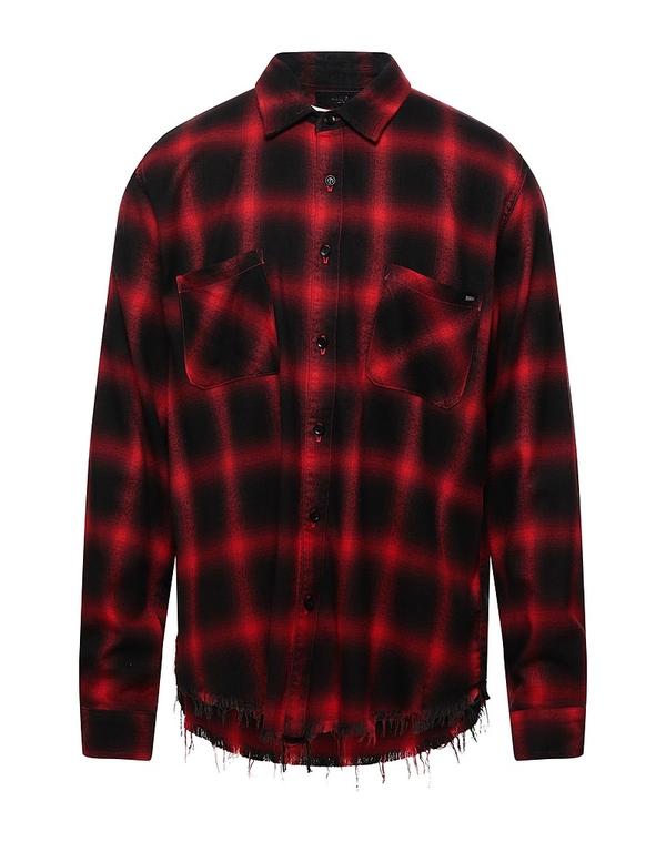 アミリ メンズ トップス シャツ AMIRI チェック柄シャツ Red レッド|ReVida 店