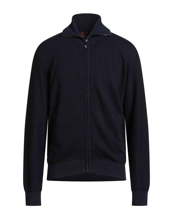 ミッソーニ メンズ アウター カーディガン MISSONI カーディガン Navy ネイビー