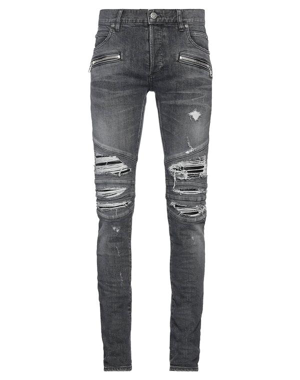 バルマン メンズ ボトムス デニムパンツ BALMAIN スキニー Black ブラック｜ReVida 店