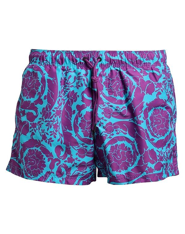ヴェルサーチ メンズ 水泳着 二分の一ズボン下・さる股引き VERSACE 水泳着（ボクサーズボン下） Purple パープル