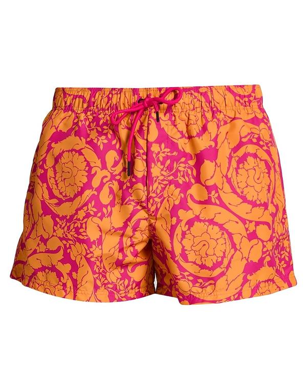 ヴェルサーチ メンズ 水泳着 二分の一ズボン下・さる股引き VERSACE 水泳着（ボクサーズボン下） Orange オレンジ色
