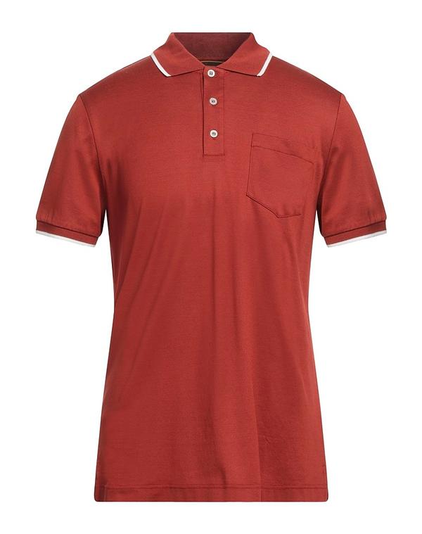 ムーレー メンズ トップス ポロシャツ MOOREReddish Brown ブラウン｜ReVida 店