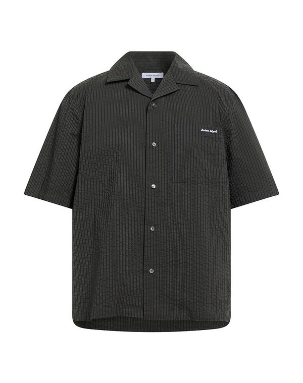 メゾンキツネ メンズ トップス シャツ MAISON KITSUN Dark Green グリーン|ReVida 店