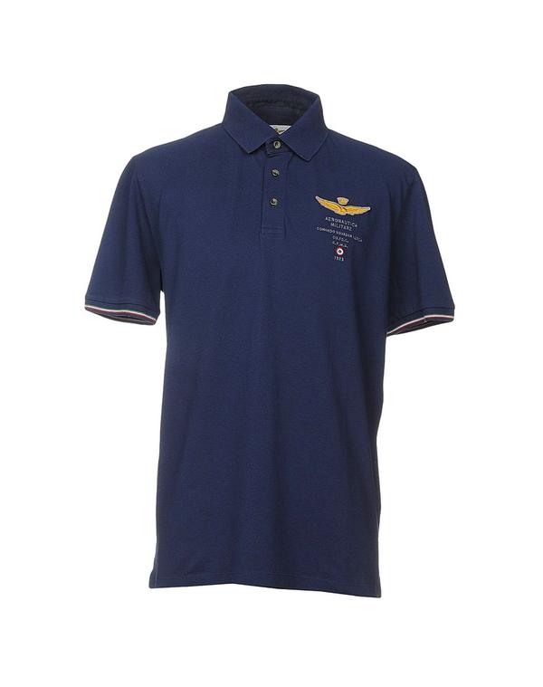 アエロノーティカミリターレ メンズ トップス ポロシャツ AERONAUTICA MILITARE Midnight Blue ブルー|ReVida 店