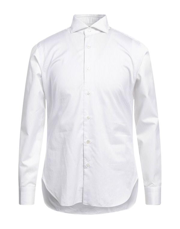 公式ショップ バルバナポリ メンズ シャツ トップス Striped shirt White fuz.co.zw