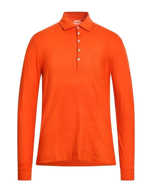 マッシモアルバ メンズ トップス スポーツシャツ MASSIMO ALBA Orange オレンジ色