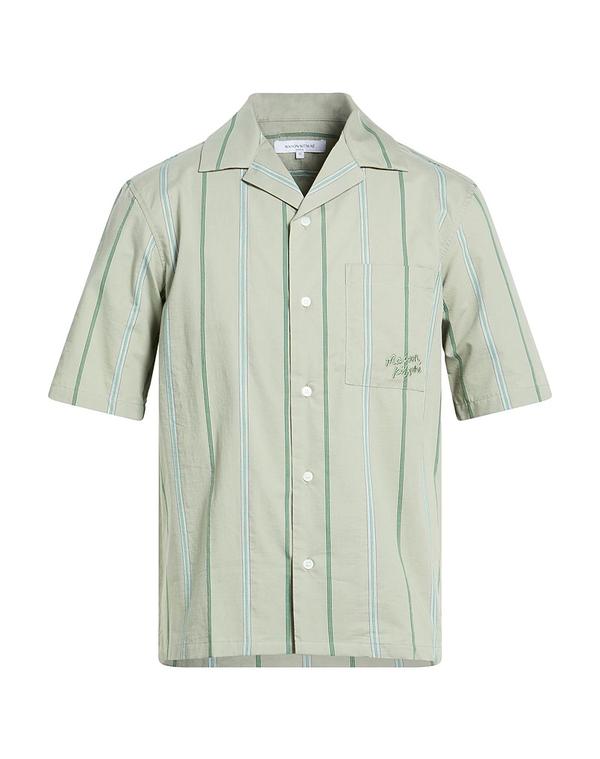 メゾンキツネ メンズ トップス シャツ MAISON KITSUN Sage Green グリーン|ReVida 店