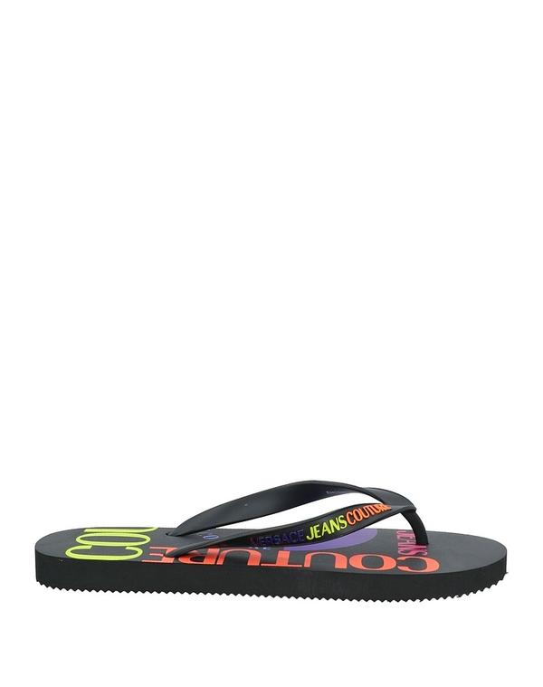 ヴェルサーチ メンズ シューズ サンダル VERSACE JEANS COUTURE Black ブラック｜ReVida 店 14,235円