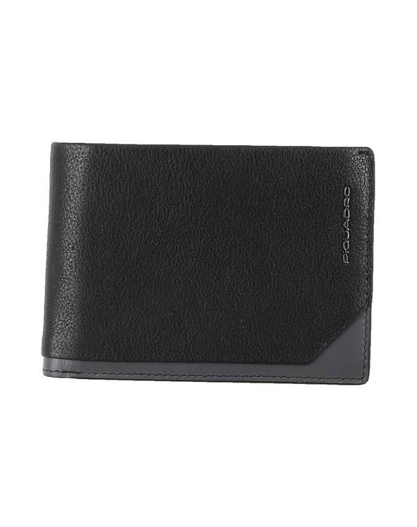 ピクアドロ メンズ アクセサリー 財布 PIQUADRO Black ブラック|ReVida 店
