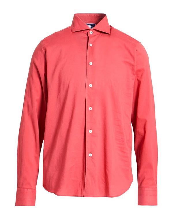 フェデーリ メンズ トップス シャツ FEDELI Salmon Pink ピンク|ReVida 店