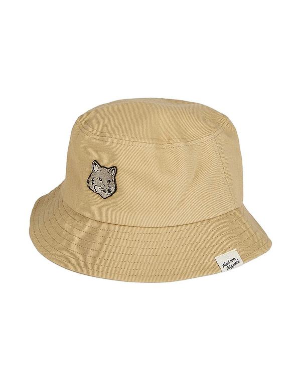 メゾンキツネ メンズ アクセサリー 帽子 MAISON KITSUN Khaki カーキ｜ReVida 店