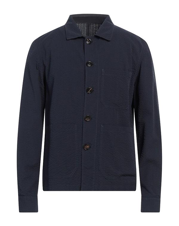 ラルディーニ メンズ トップス シャツ LARDINI 無地シャツ Midnight Blue ブルー