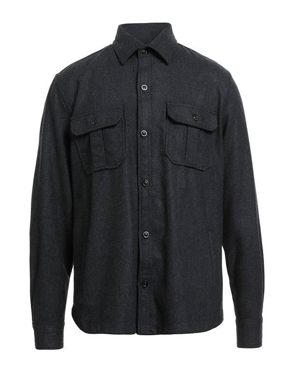 ボリオリ メンズ トップス シャツ BOGLIOLI 無地シャツ Black ブラック