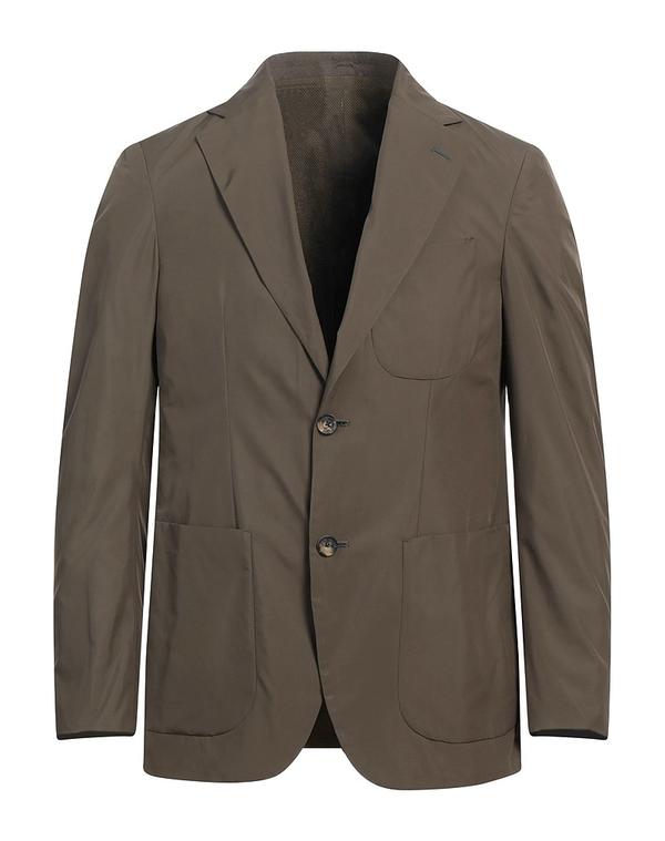 カルーゾ メンズ アウター ジャケット・ブルゾン CARUSO テーラードジャケット Military Green グリーン