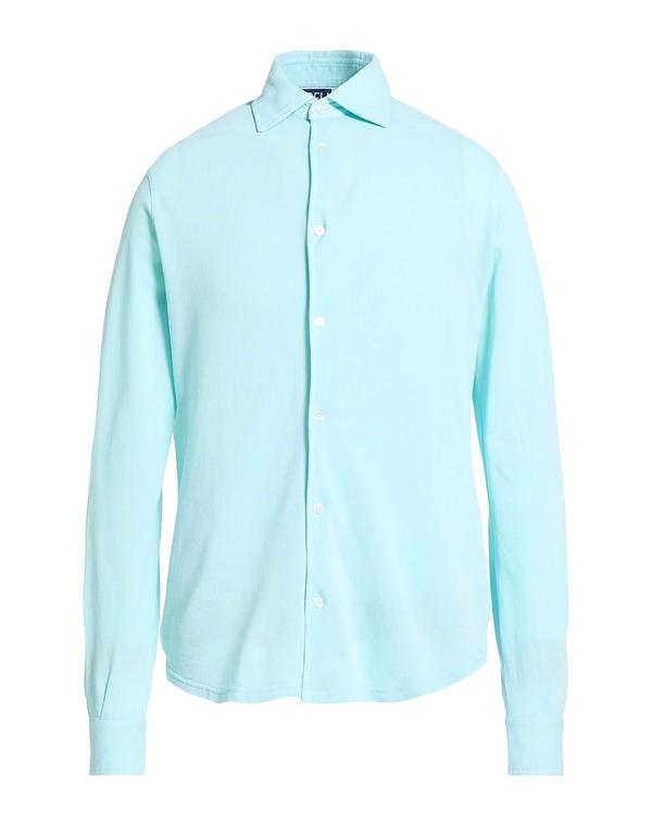 フェデーリ メンズ トップス シャツ FEDELI Sky Blue ブルー|ReVida 店