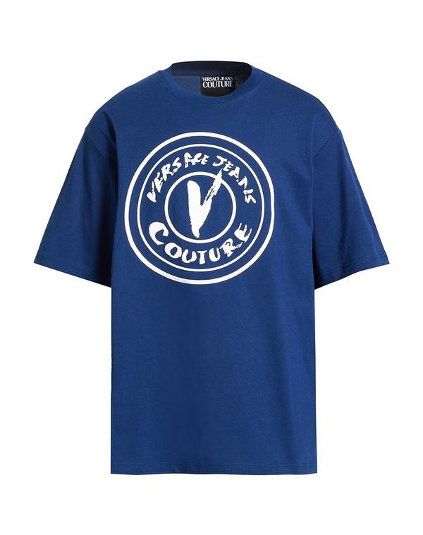 ヴェルサーチ メンズ トップス Tシャツ VERSACE JEANS COUTURE Navy ネイビー|ReVida 店