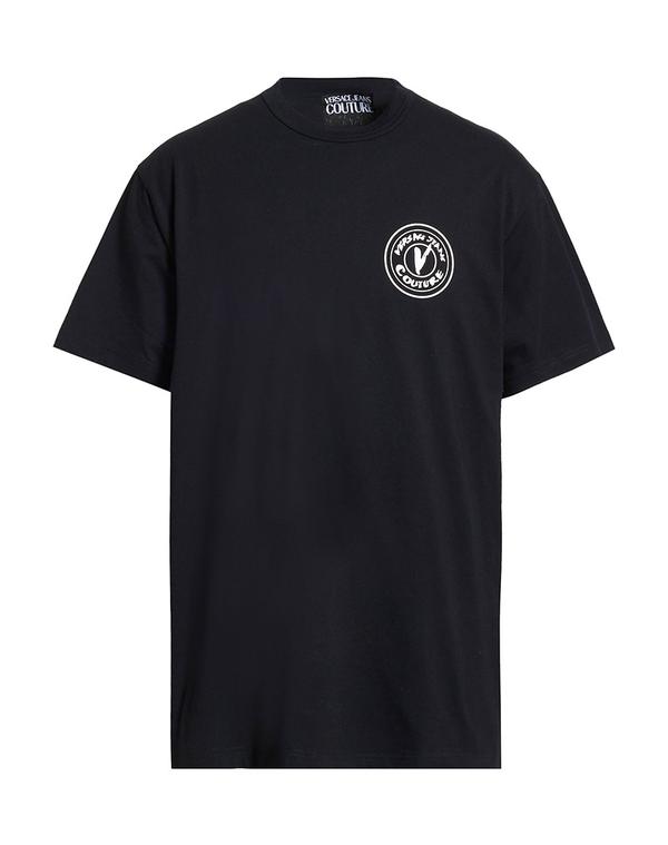 ヴェルサーチ メンズ トップス Tシャツ VERSACE JEANS COUTURE Black ブラック｜ReVida 店