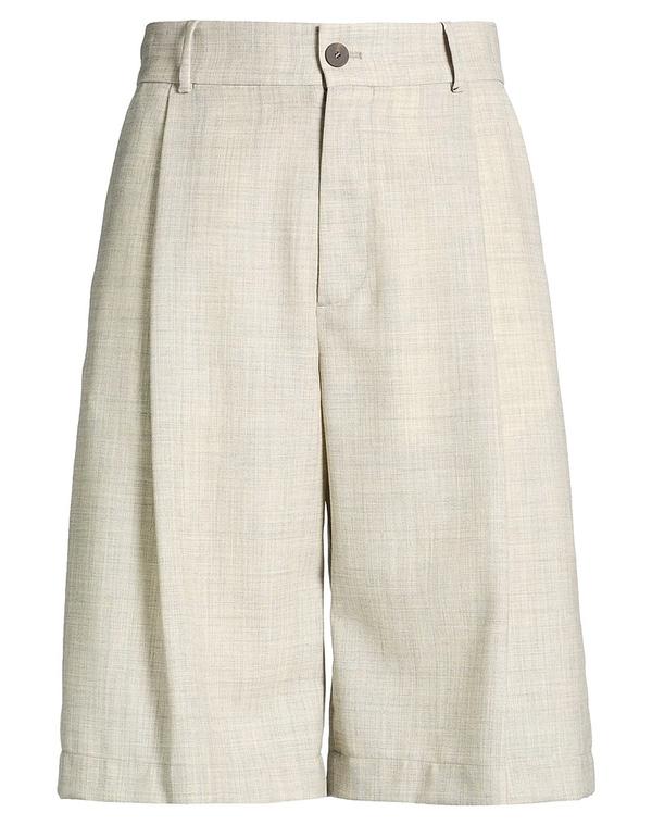 スタジオニコルソン メンズ ボトムス ハーフパンツ・ショーツ ショートパンツ&バミューダパンツ STUDIO NICHOLSON & Light Gray グレー|ReVida 店
