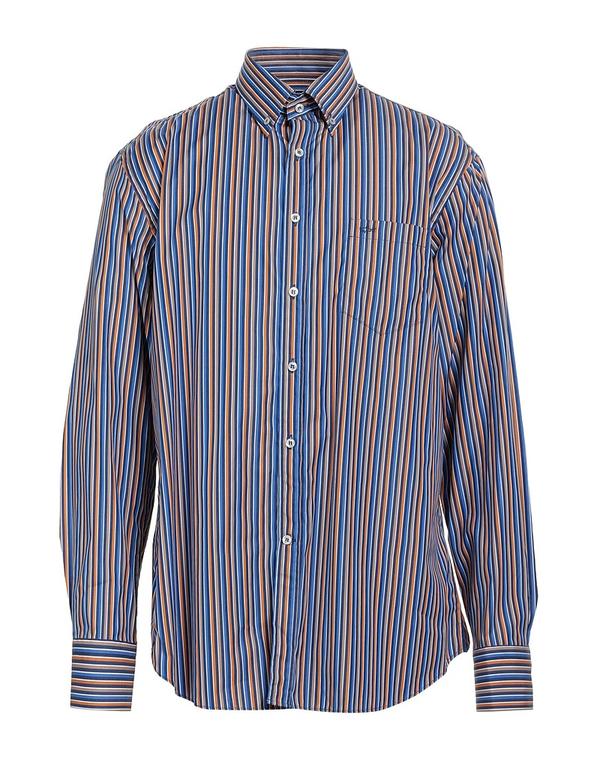 ポールアンドシャーク メンズ トップス シャツ PAUL & SHARK Blue ブルー|ReVida 店