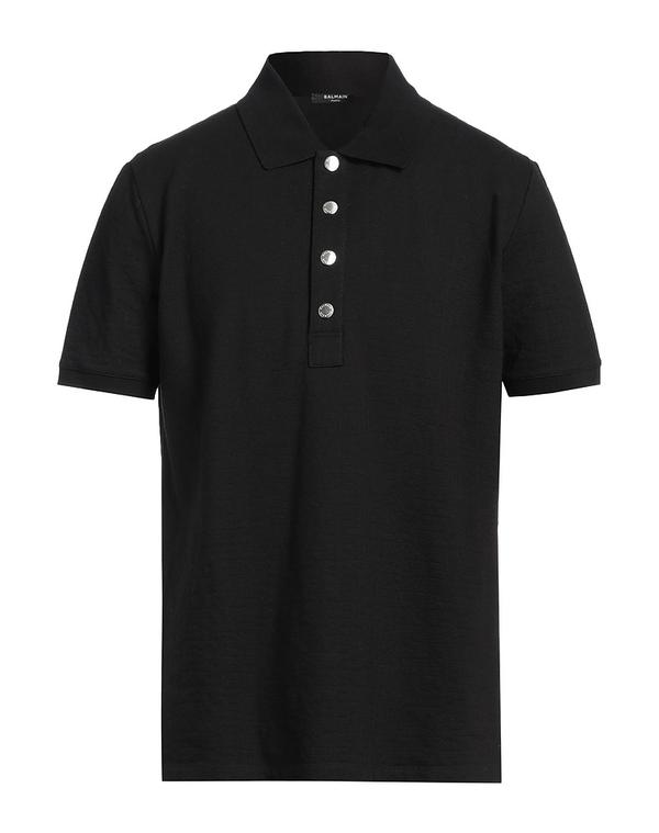 バルマン メンズ トップス ポロシャツ BALMAIN Black ブラック|ReVida 店