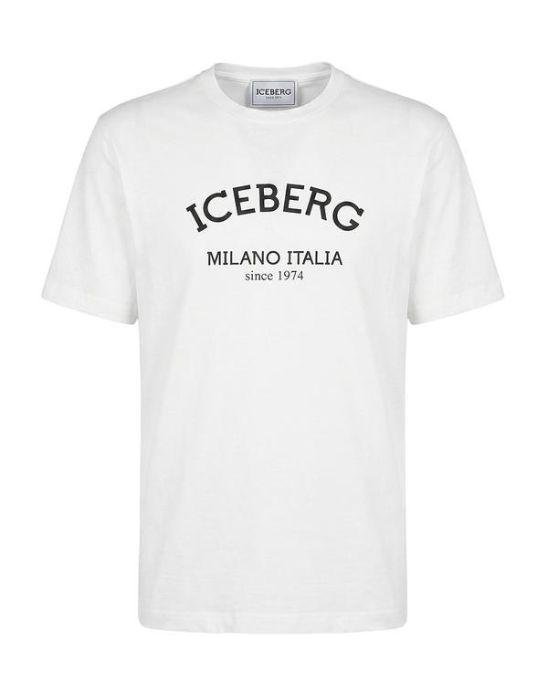 アイスバーグ メンズ トップス Tシャツ ICEBERG White ホワイト|ReVida 店