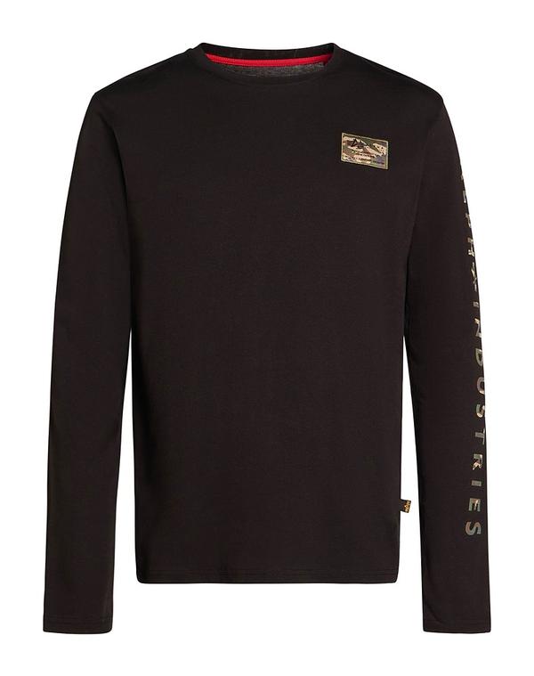 アルファインダストリーズ メンズ トップス Tシャツ ALPHA INDUSTRIES Black ブラック｜ReVida 店