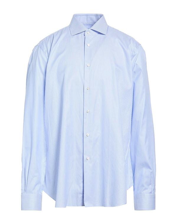バルバナポリ メンズ トップス シャツ BARBA Napoli Azure Blue ブルー｜ReVida 店 36,270円