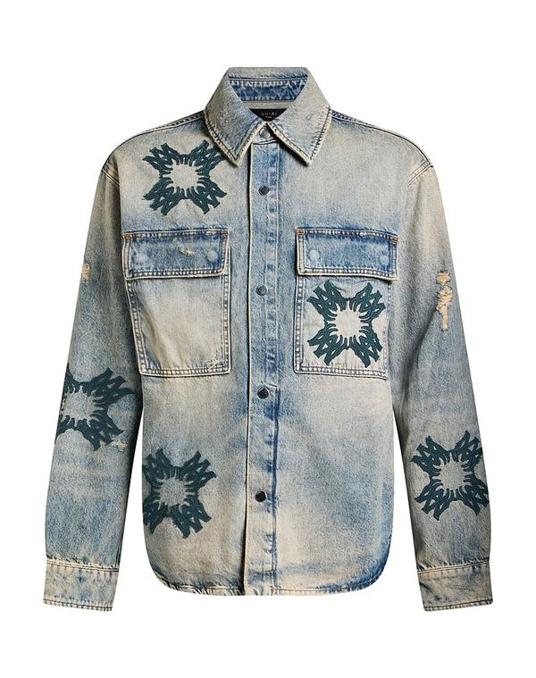 アミリ メンズ トップス シャツ AMIRI Light Blue ブルー｜ReVida 店