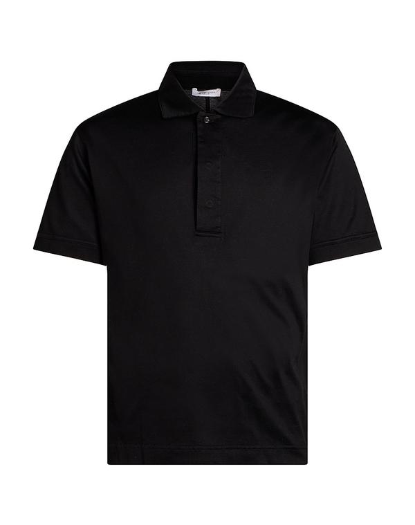 パウロペコラ メンズ トップス ポロシャツ PAOLO PECORA Black ブラック｜ReVida 店