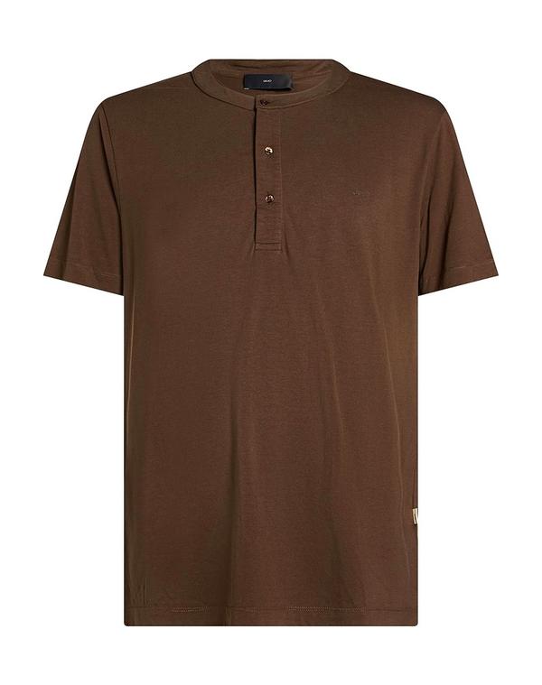 リュージョマン メンズ トップス Tシャツ LIU JO MAN Dark Brown ブラウン｜ReVida 店