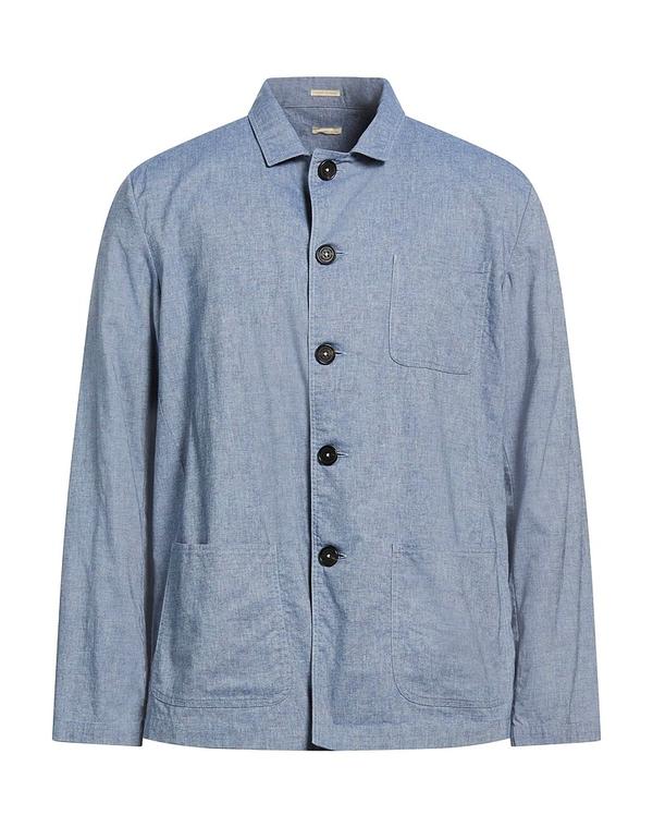 マッシモアルバ メンズ トップス シャツ MASSIMO ALBA Blue Gray グレー|ReVida 店