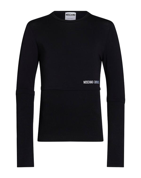 モスキーノ メンズ トップス Tシャツ MOSCHINO Black ブラック｜ReVida 店