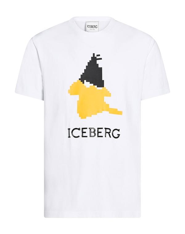 アイスバーグ メンズ トップス Tシャツ ICEBERG White ホワイト｜ReVida 店