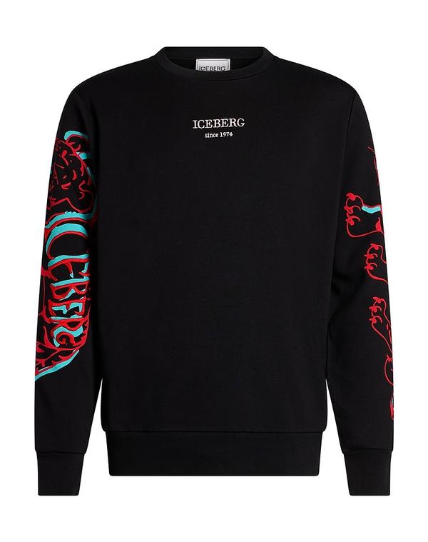 アイスバーグ メンズ アウター パーカー・スウェット ICEBERG Black ブラック｜ReVida 店