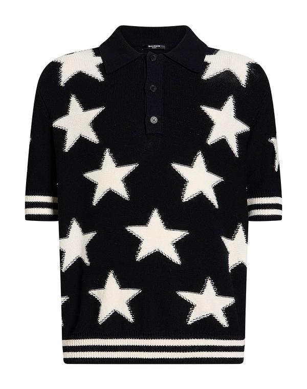 バルマン メンズ トップス ポロシャツ BALMAIN Black ブラック|ReVida 店