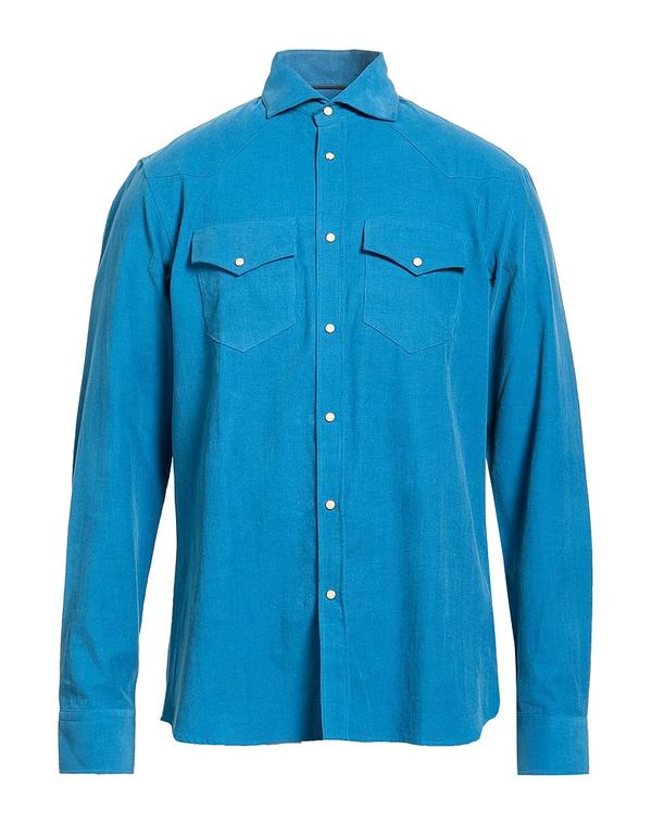 ムーレー メンズ トップス シャツ MOORER Deep Teal ティール|ReVida 店
