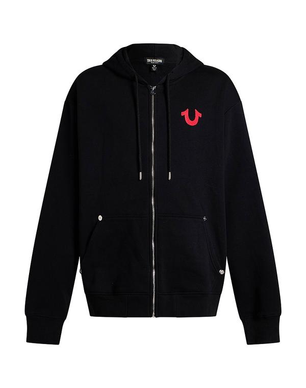 トゥルーレリジョン メンズ アウター パーカー・スウェット TRUE RELIGION Black ブラック｜ReVida 店