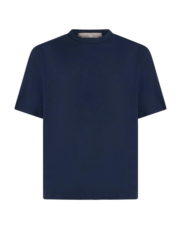 ダニエル フィエゾリ メンズ トップス Tシャツ DANIELE FIESOLI T Navy ネイビー|ReVida 店