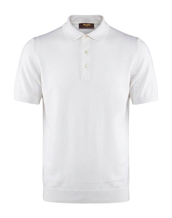 ムーレー メンズ トップス ポロシャツ MOORER Off White オフホワイト|ReVida 店