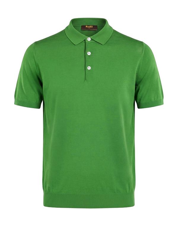 ムーレー メンズ トップス ポロシャツ MOORER Green グリーン|ReVida 店