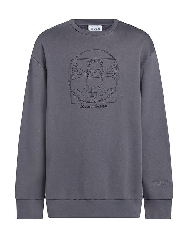 アイスバーグ メンズ アウター パーカー・スウェット ICEBERG Charcoal チャコール|ReVida 店