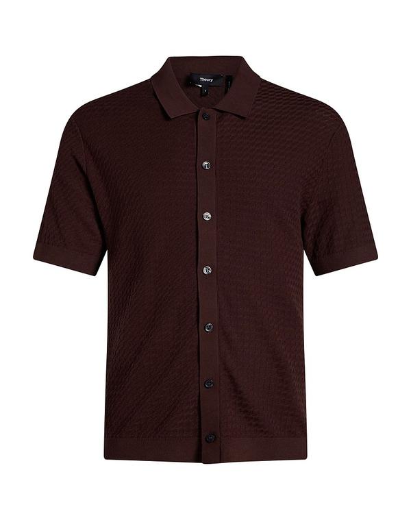 セオリー メンズ トップス シャツ THEORY Chocolate Brown ブラウン｜ReVida 店