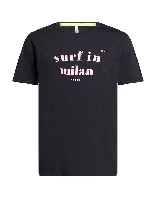 サンシックスティーエイト メンズ トップス Tシャツ SUN 68 Black ブラック|ReVida 店