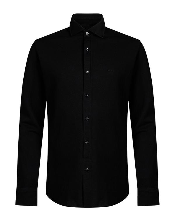 ポールアンドシャーク メンズ トップス シャツ PAUL & SHARK Black ブラック|ReVida 店